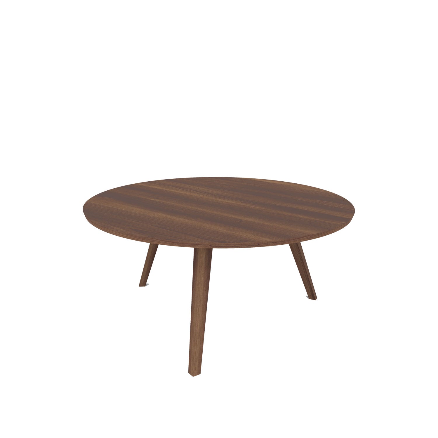 Aren 3 Legged Round Dining Table - Walnut