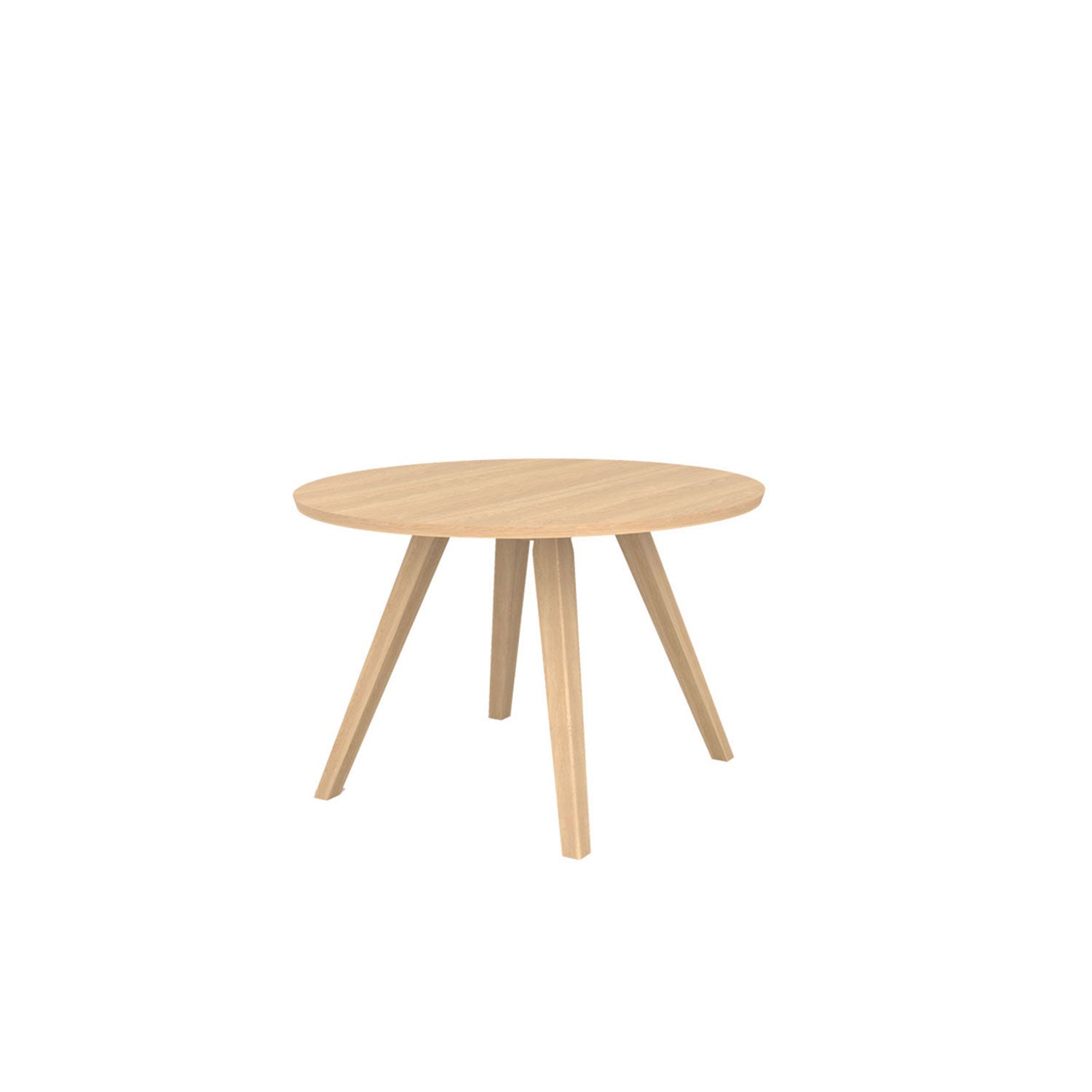 Aren 4 Legged Round Dining Table - Oak