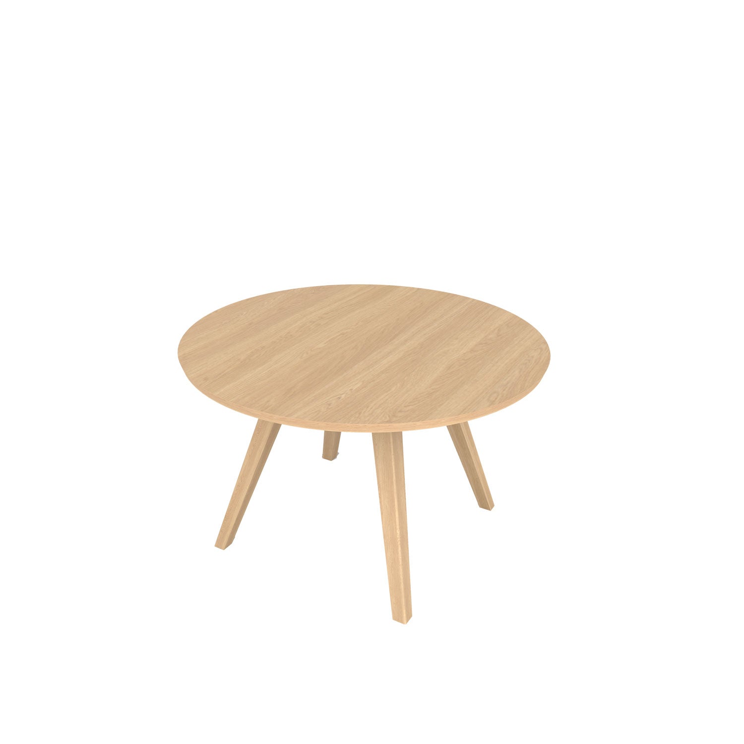 Aren 4 Legged Round Dining Table - Oak