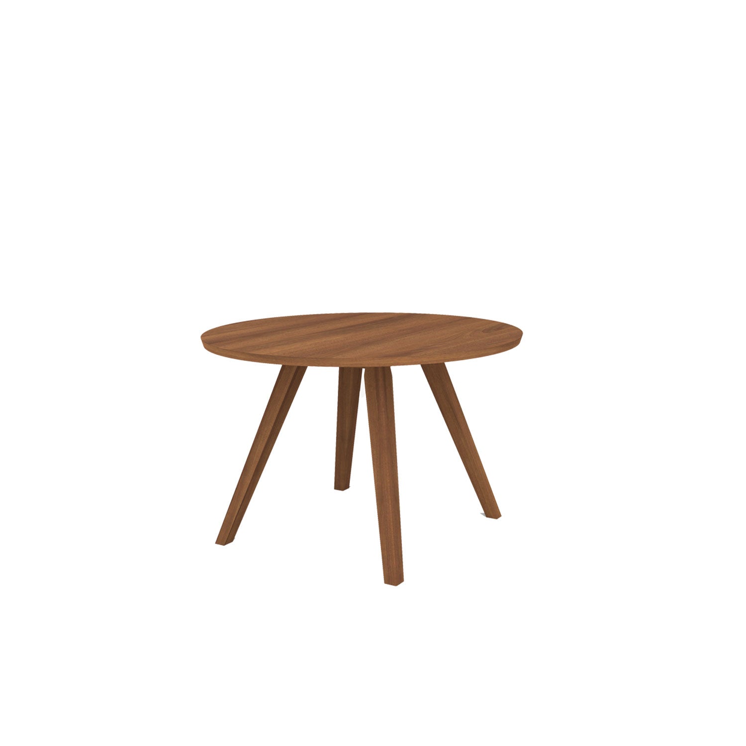 Aren 4 Legged Round Dining Table - Teak Amber