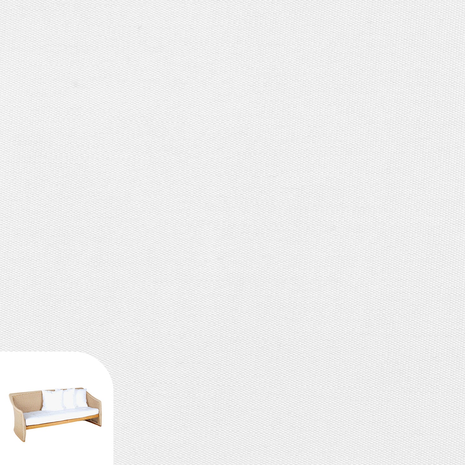 Aston Lounge Set Cushion Cover Replacement - Long Sofa / Sunbrella White