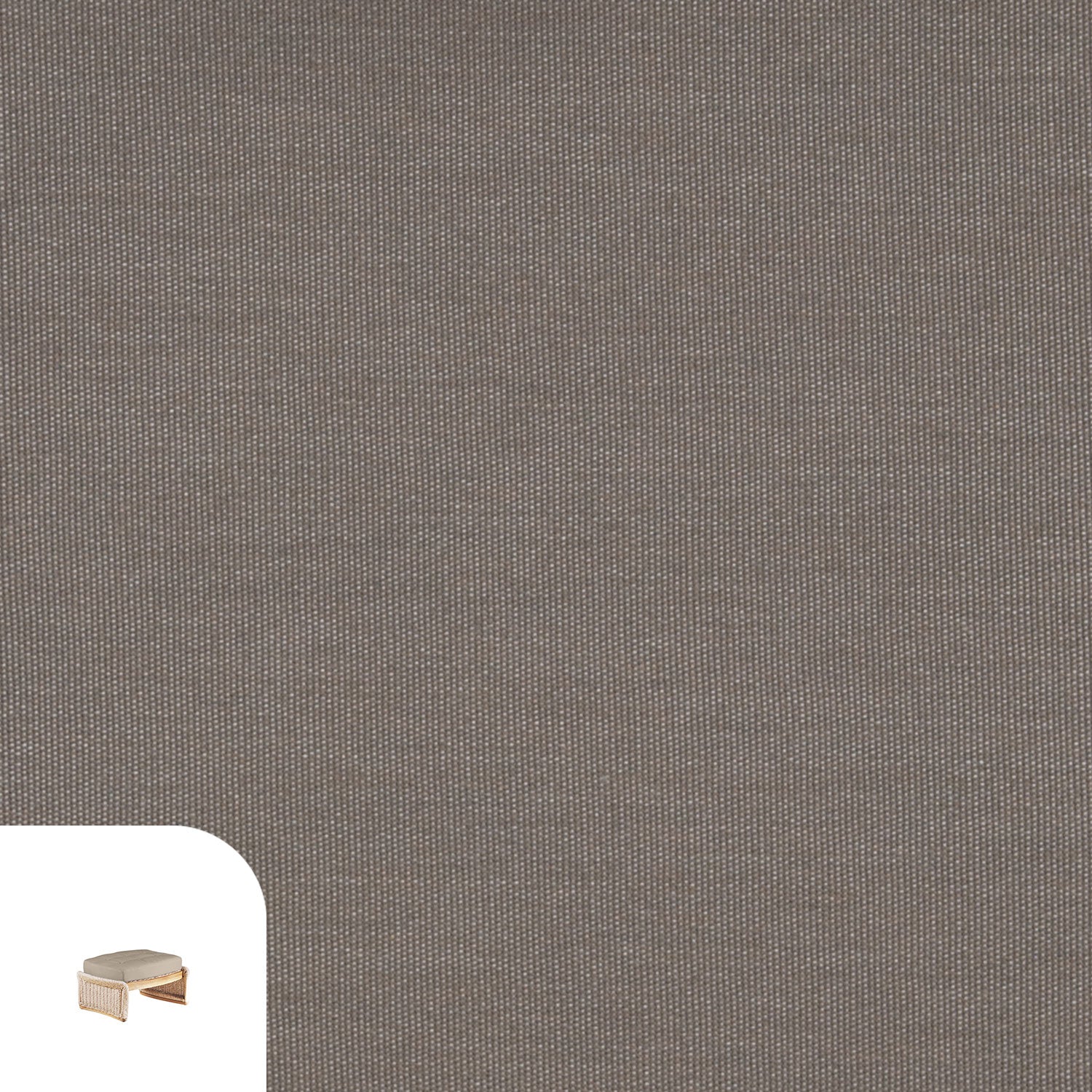 Aston Lounge Set Cushion Cover Replacement - Ottoman / Sunbrella Taupe