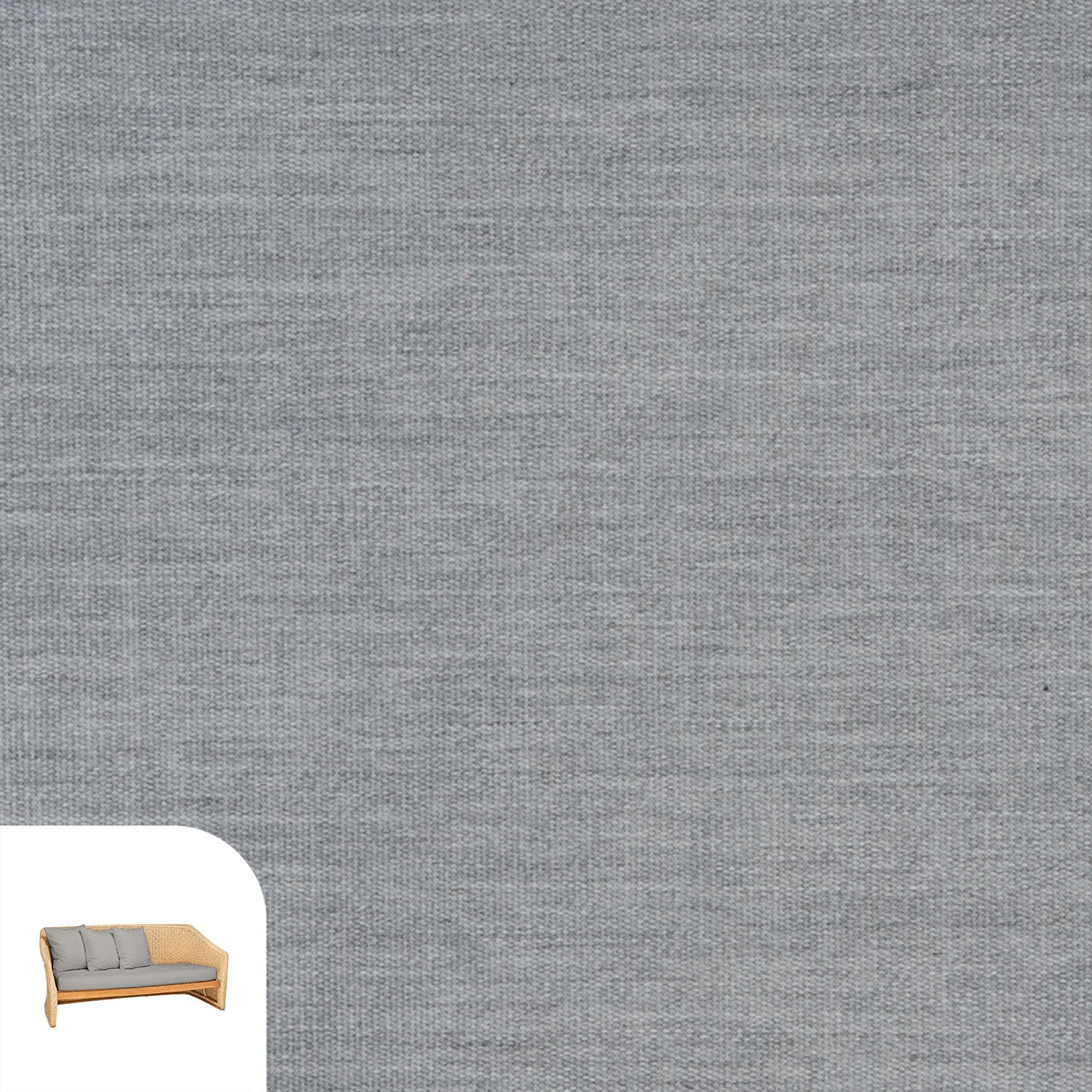 Aston Lounge Set Cushion Cover Replacement - Sofa / Sunbrella Granite Grey