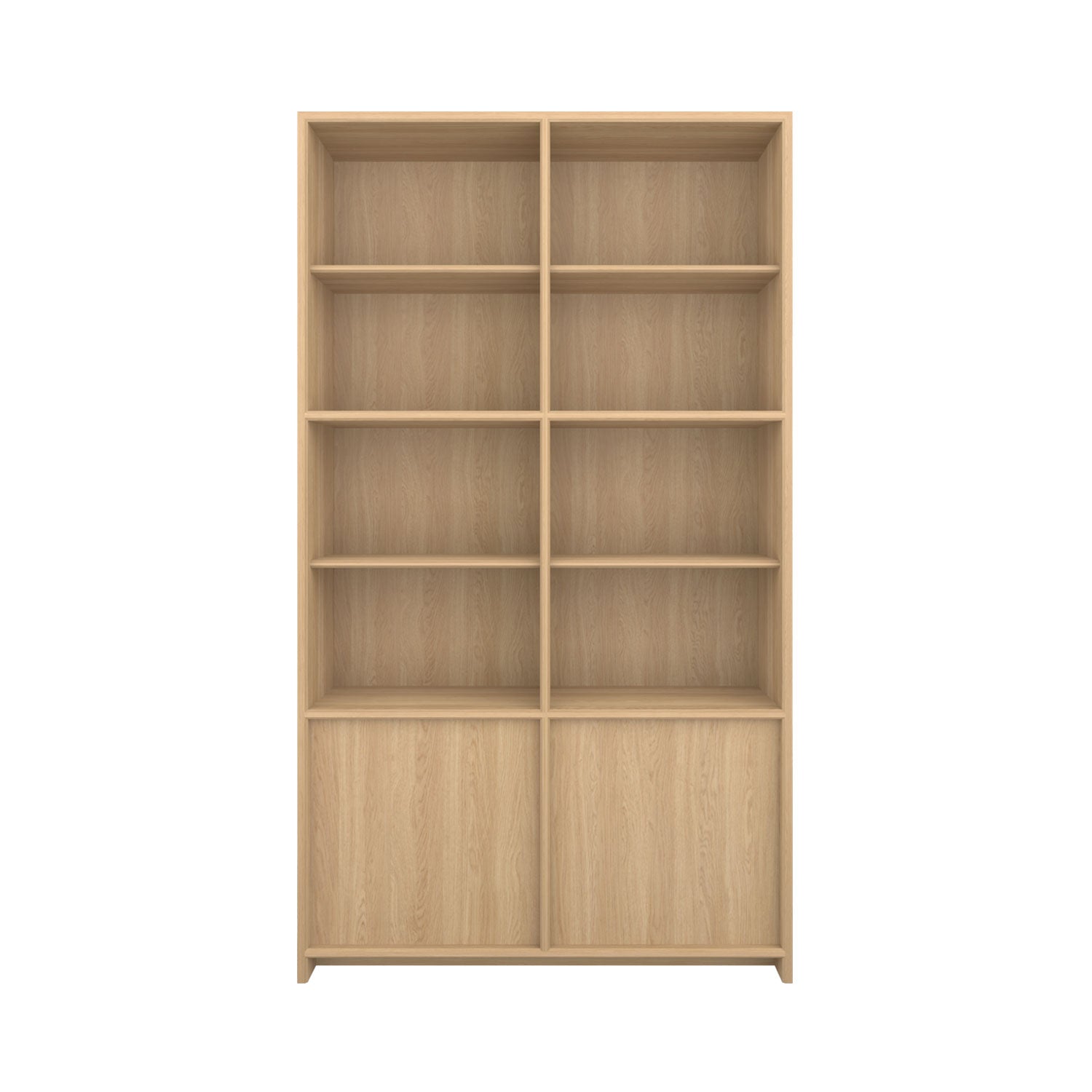 Axel Bookcase with Door Oak - W120cm / Oak/Oak / Oak Veneer