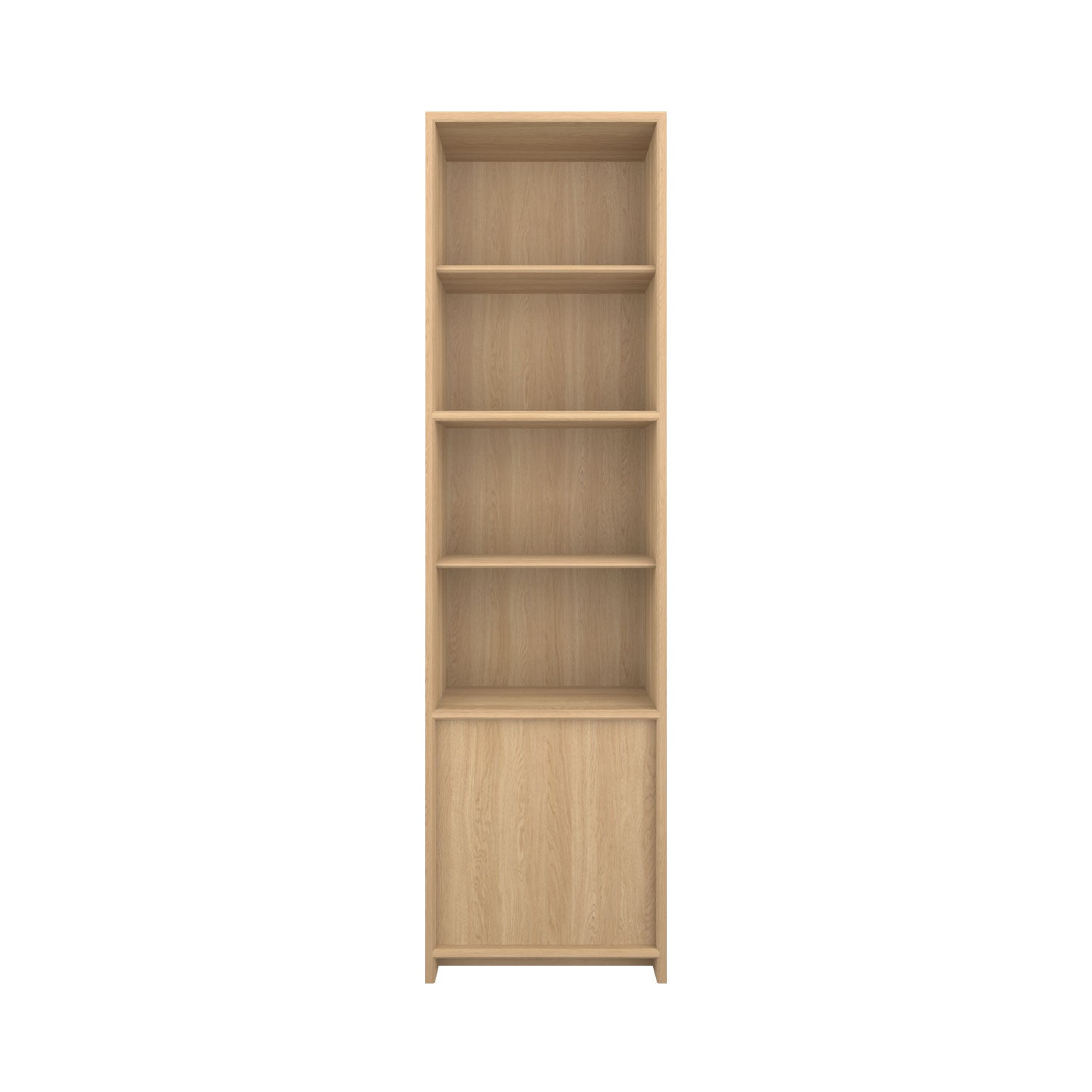 Axel Bookcase with Door Oak - W60cm / Oak/Oak / Oak Veneer