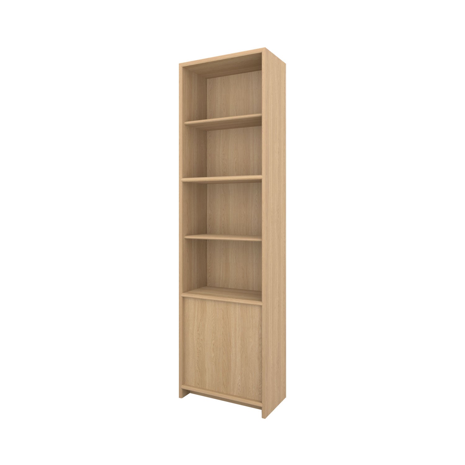 Axel Bookcase with Door Oak - W60cm / Oak/Oak / Oak Veneer