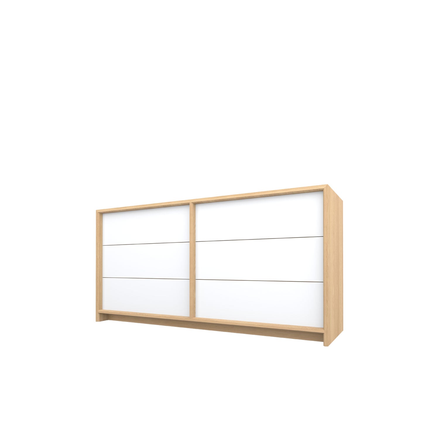 Axel Dresser 160 Oak - Oak/White