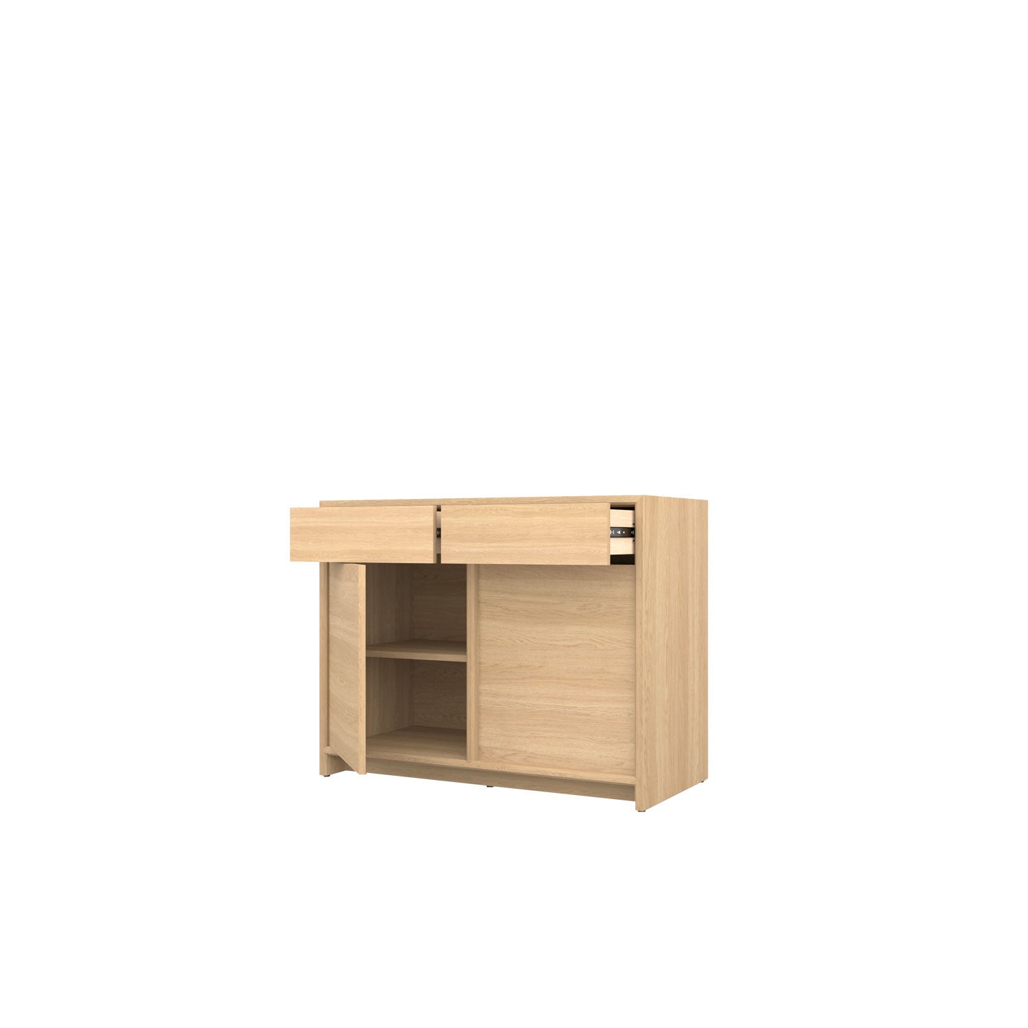Axel 2 Door Buffet 100 Oak - Oak/Oak / Oak Veneer