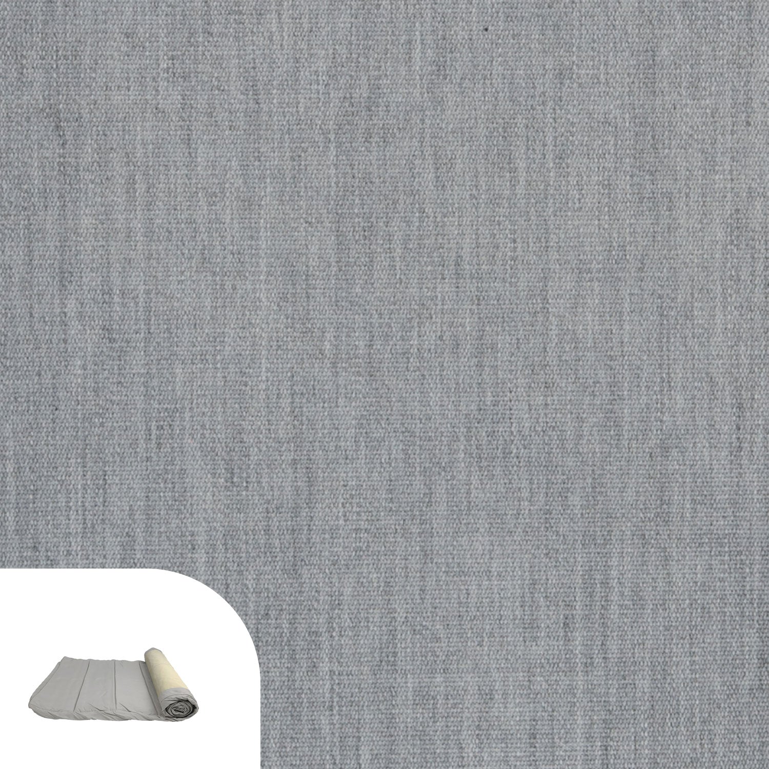 Azure Sun Lounger Cushion Cover Replacement - Sunbrella Granite Grey
