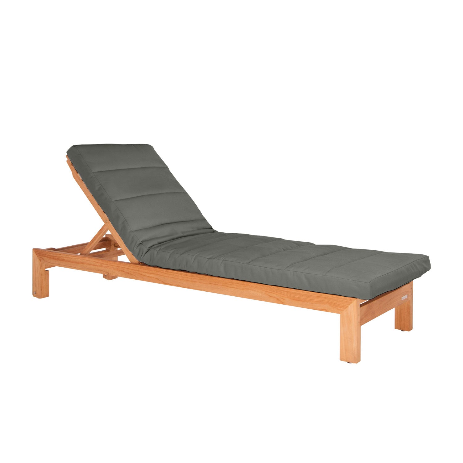 Azure Teak Sunlounger - Olefin Charcoal