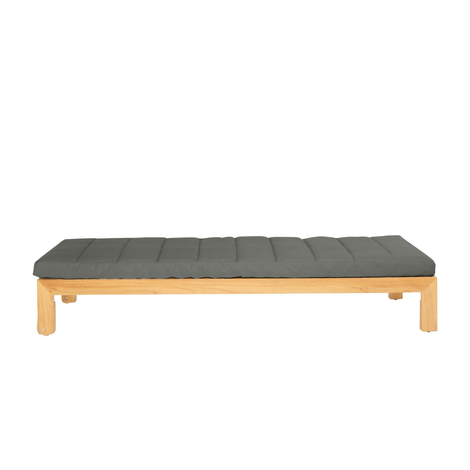 Azure Teak Sunlounger - Olefin Charcoal