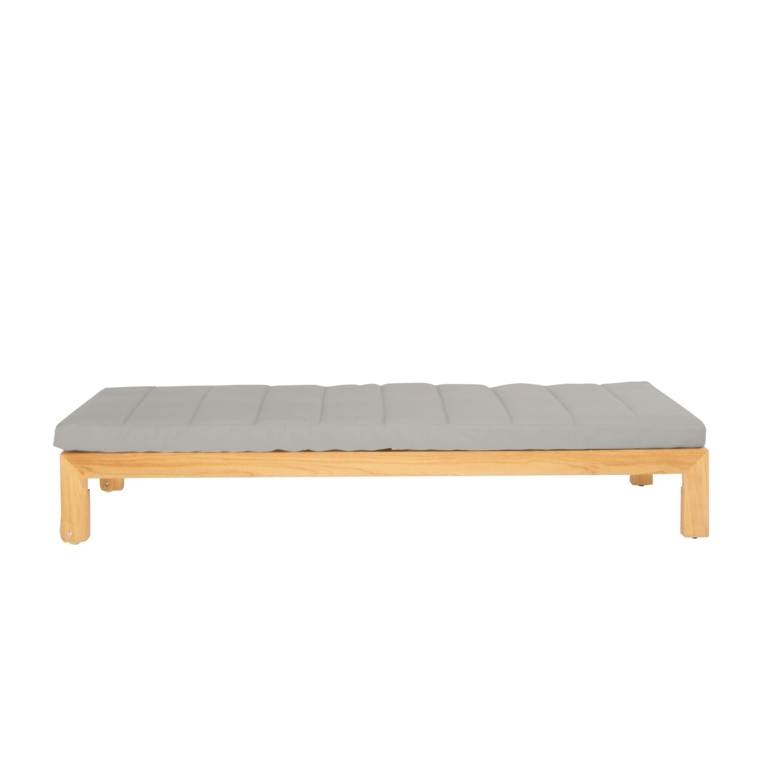 Azure Teak Sunlounger - Olefin Grey