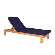 Azure Teak Sunlounger - Olefin Navy