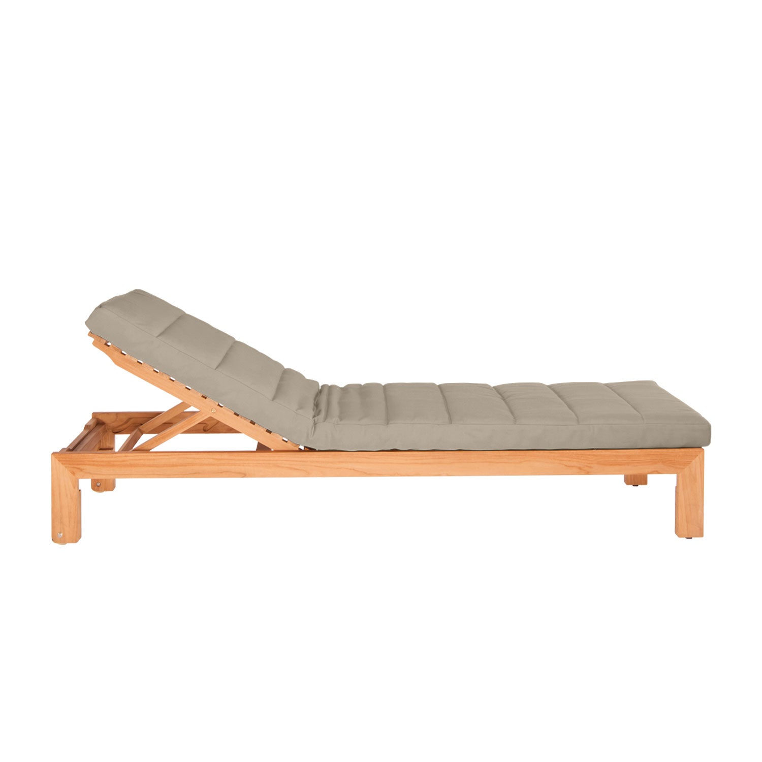 Azure Teak Sunlounger - Olefin Taupe