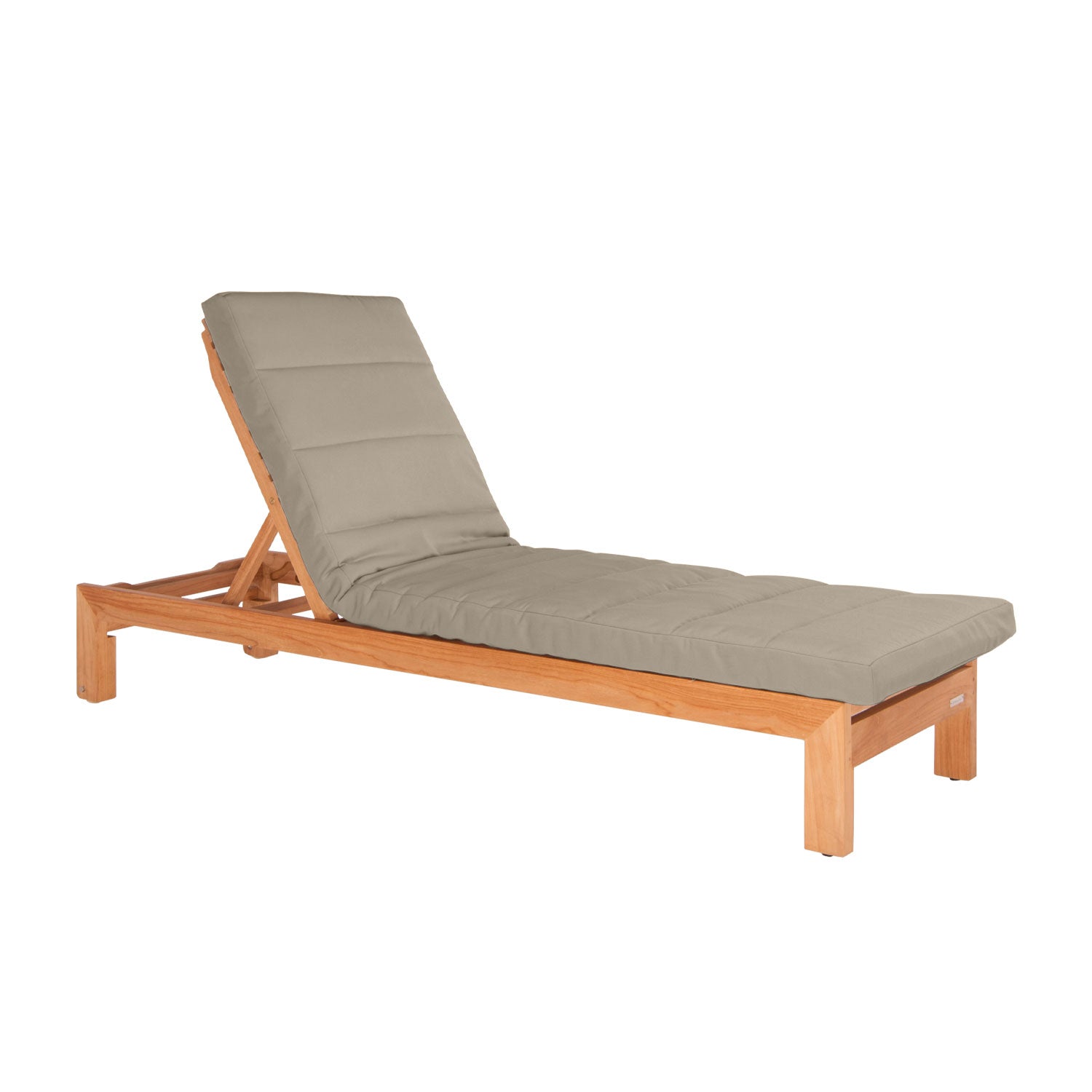 Azure Teak Sunlounger - Olefin Taupe