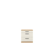 Booker 3 Drawer Bedside - Oak/Oak