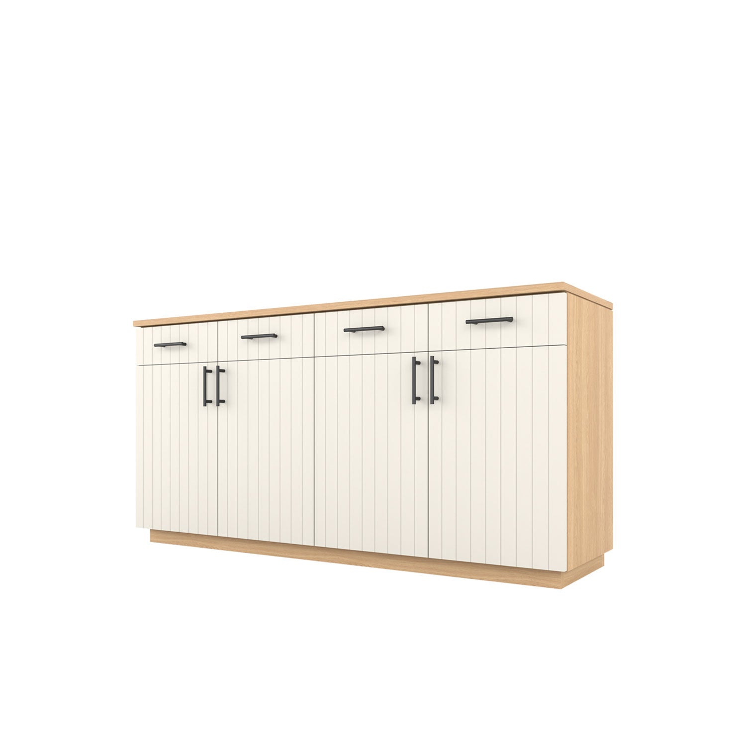 Booker Buffet 180 - Oak/White / Oak Veneer