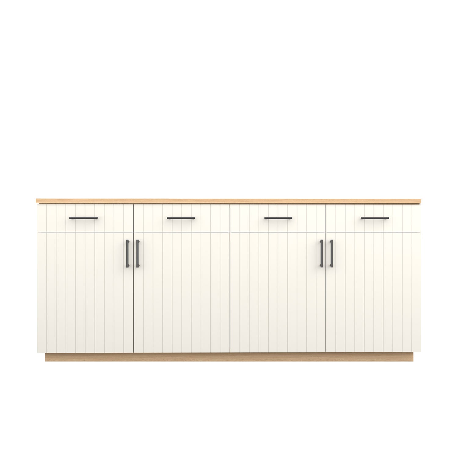 Booker Buffet 210 - Oak/White / Oak Veneer