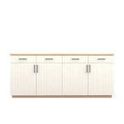 Booker Buffet 210 - Oak/White / Oak Veneer