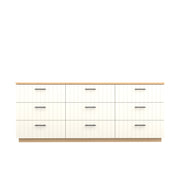 Booker 9 Drawer Dresser 210 - Oak/White / Oak Veneer