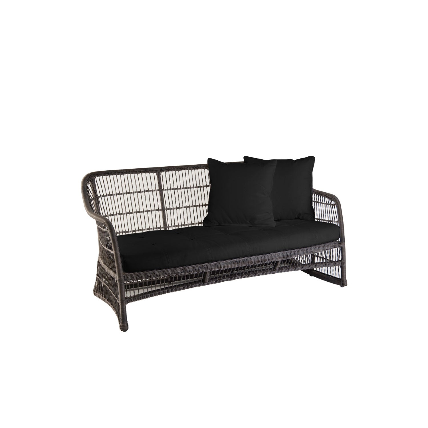 Elan PR3 Outdoor Sofa - Sunbrella Raven Black
