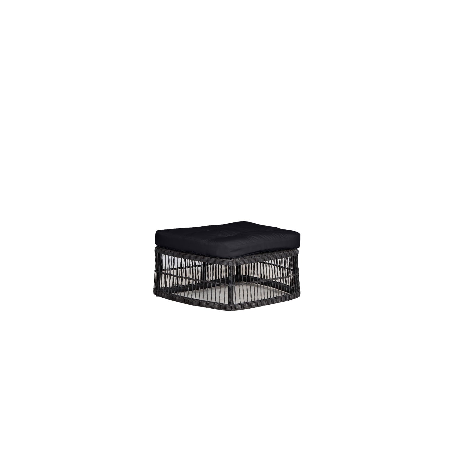 Elan PR3 Outdoor Ottoman - Olefin Black