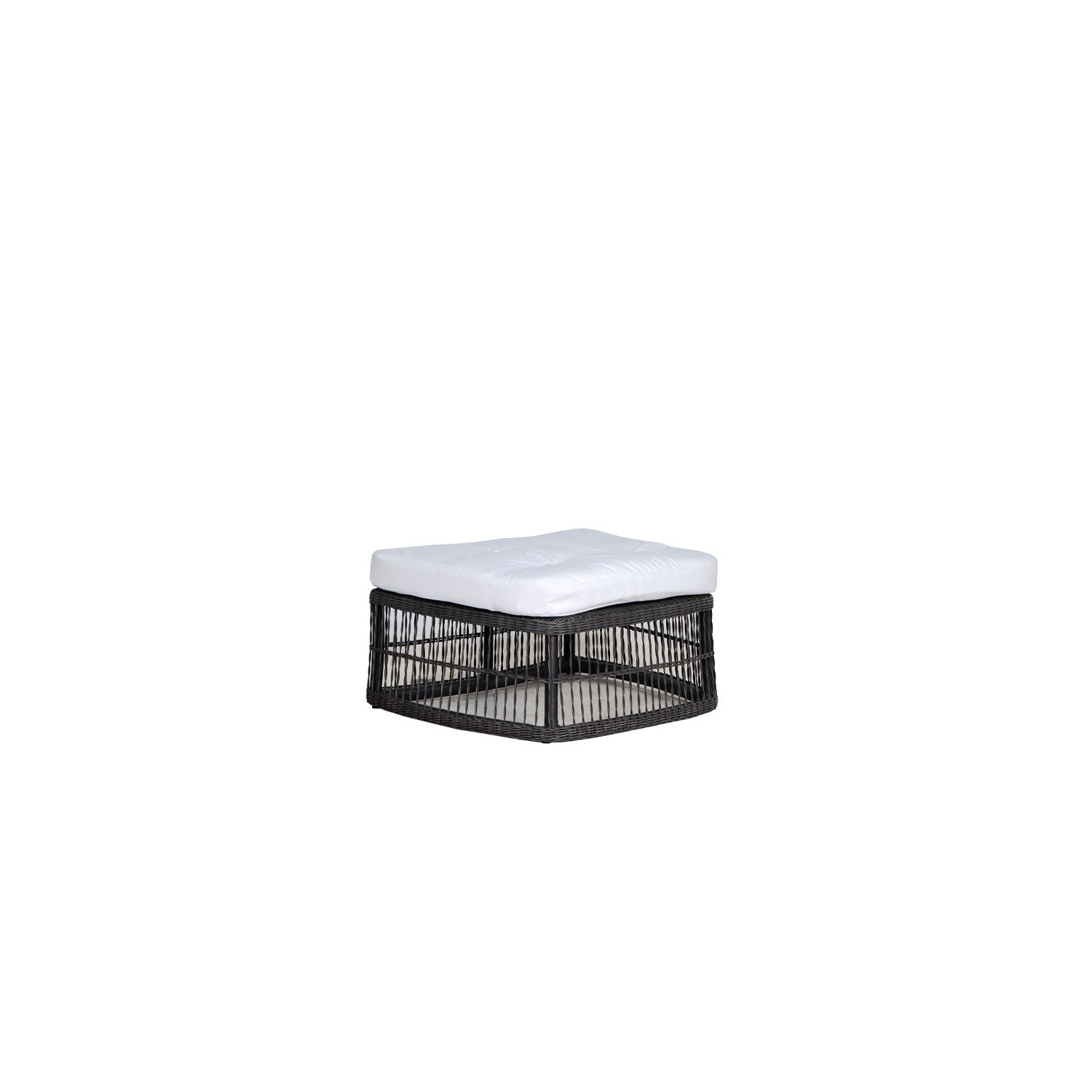 Elan PR3 Outdoor Ottoman - Sunbrella White
