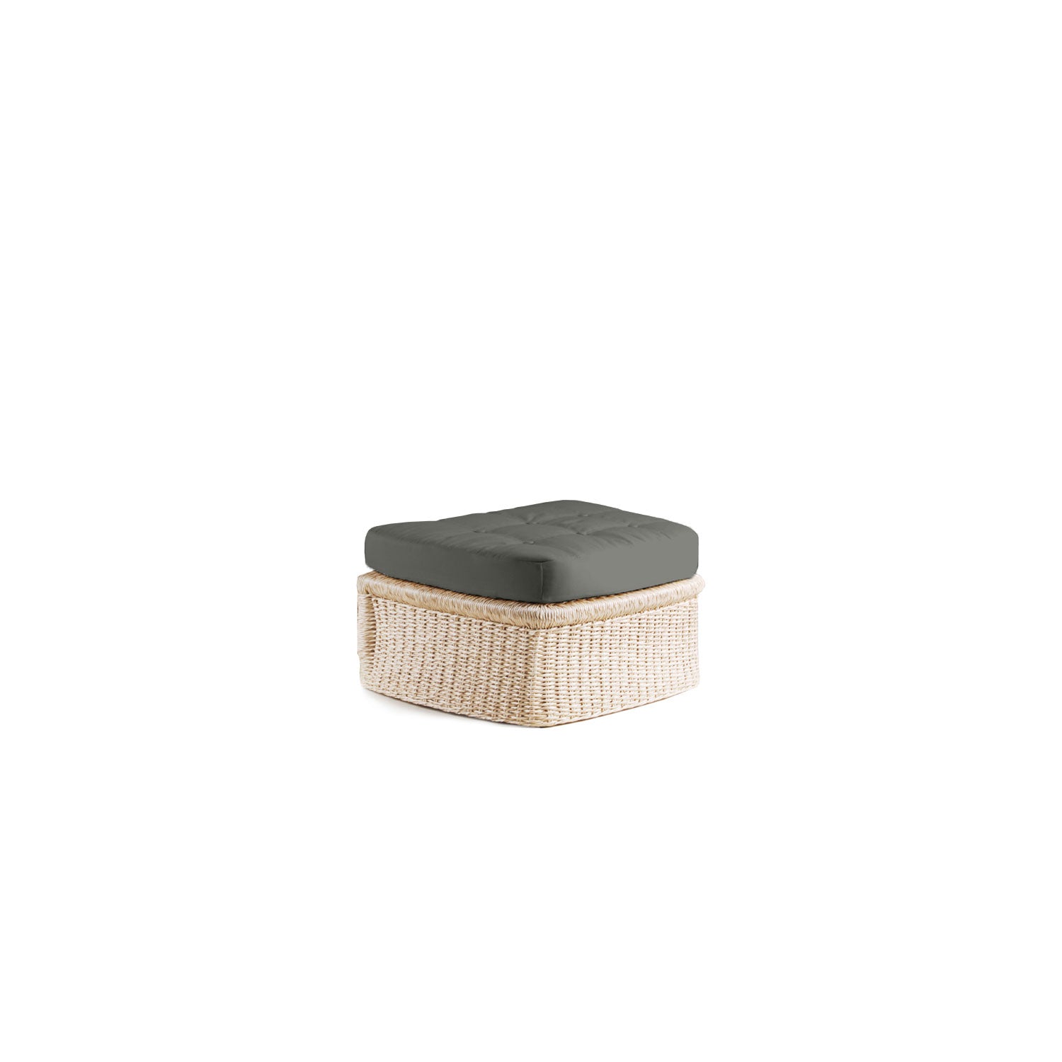 Elan PT1 Outdoor Ottoman - Olefin Charcoal