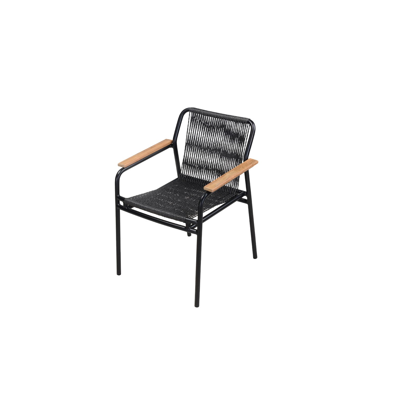 Fynn Outdoor Stacking Chair Black PT3 - Armchair