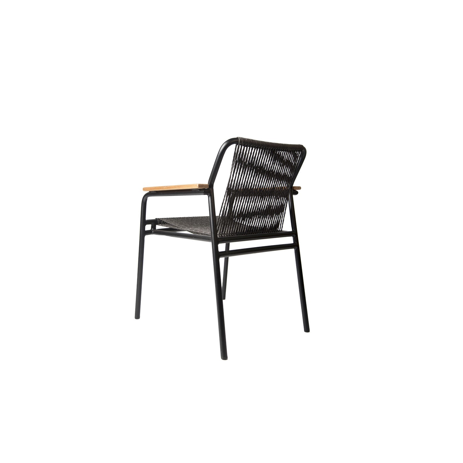 Fynn Outdoor Stacking Chair Black PT3 - Armchair