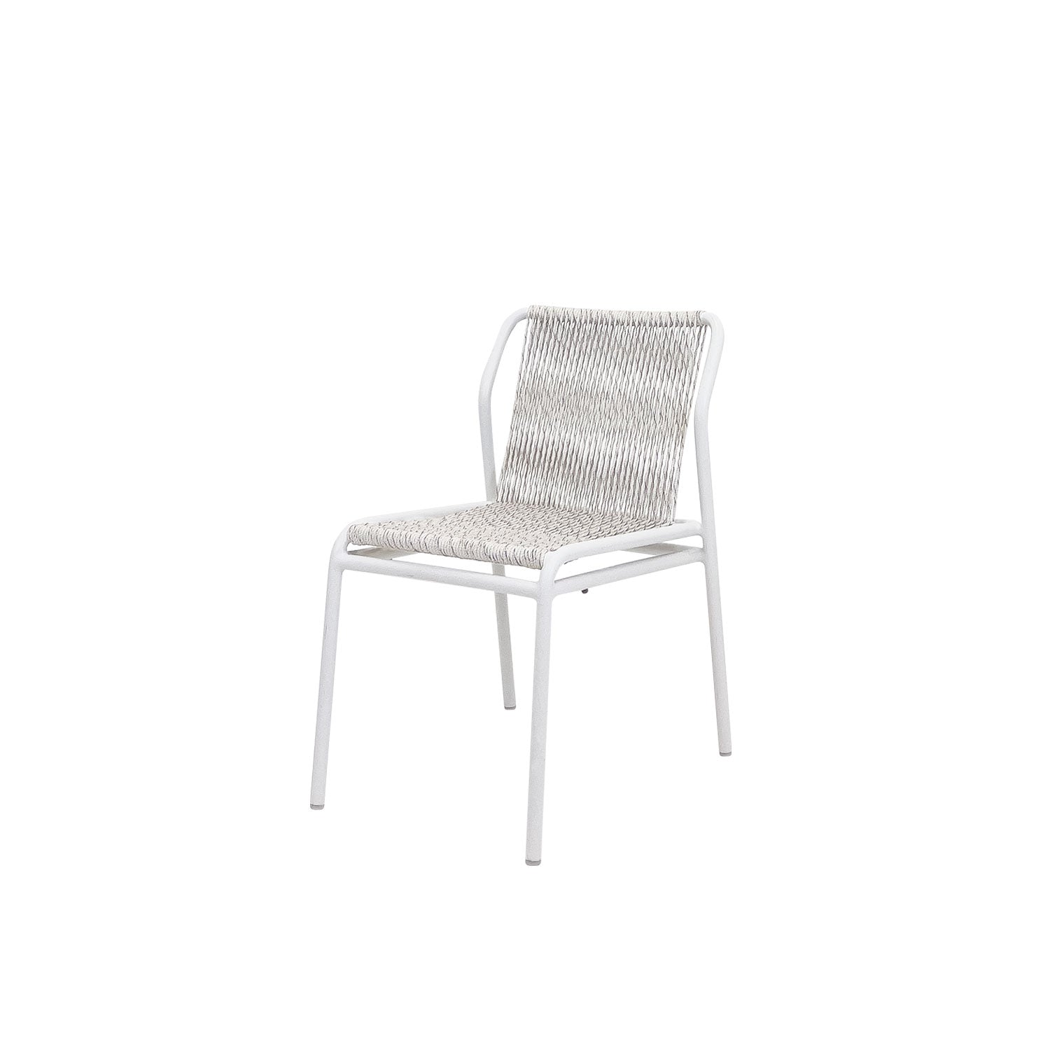 Fynn Outdoor Stacking Chair White PT4 - Side Chair