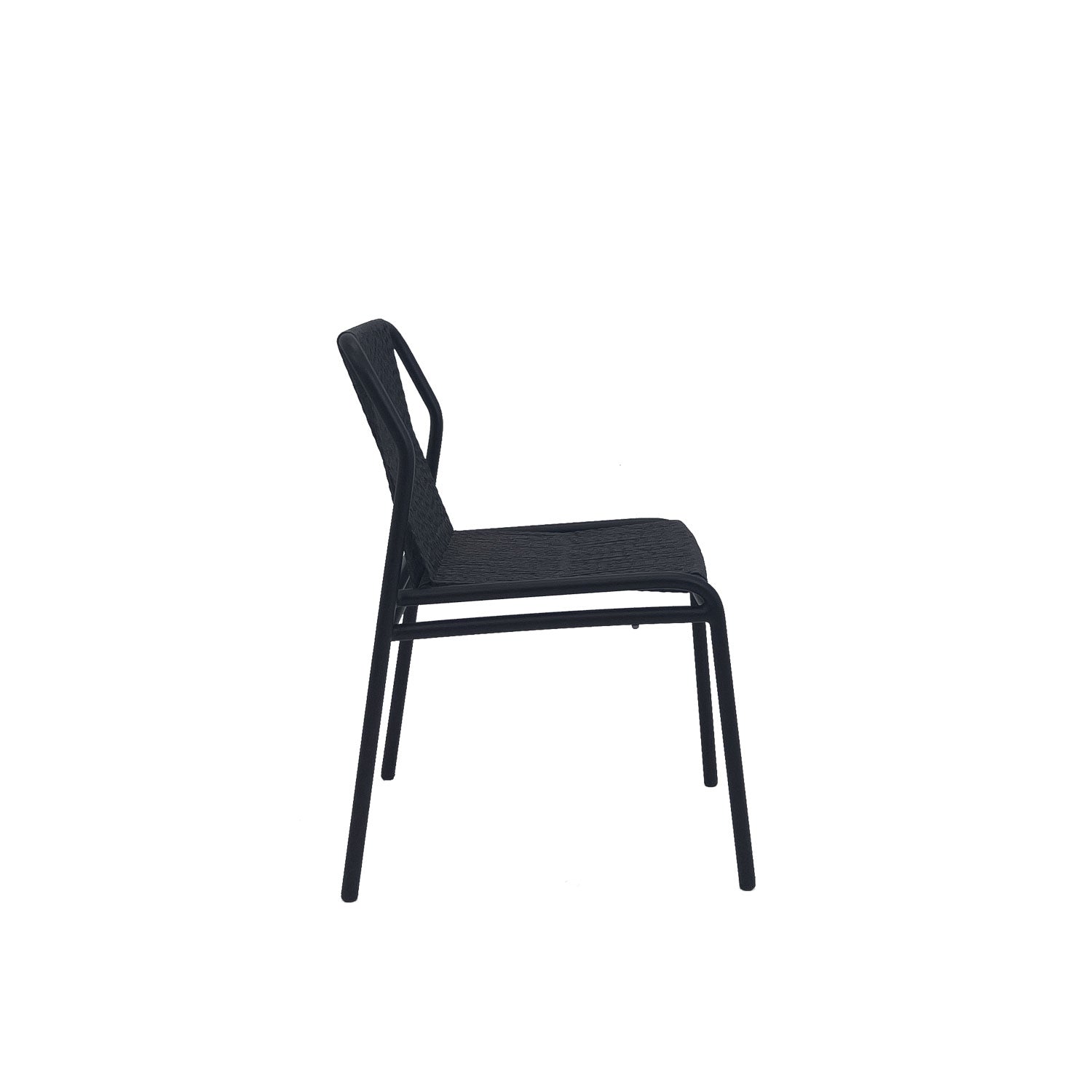 Fynn Outdoor Stacking Chair Black PT3 - Side Chair