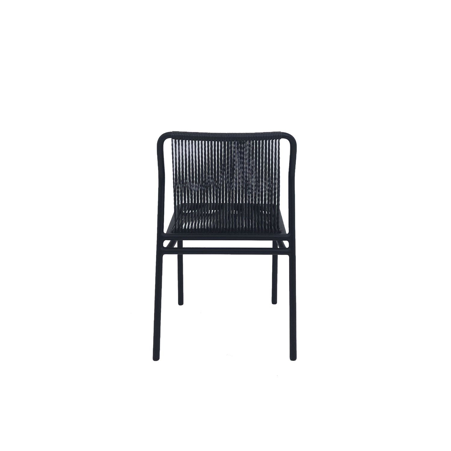 Fynn Outdoor Stacking Chair Black PT3 - Side Chair
