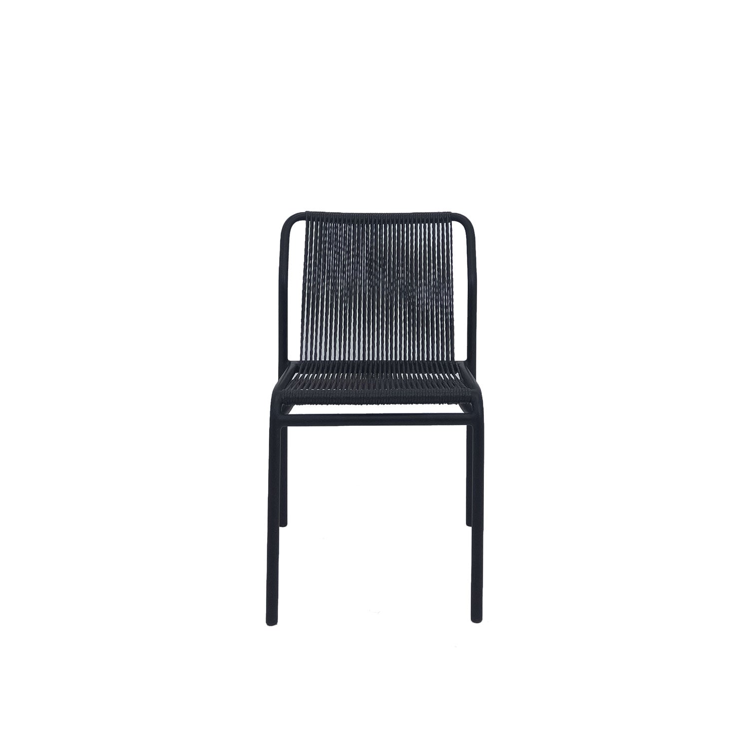 Fynn Outdoor Stacking Chair Black PT3 - Side Chair