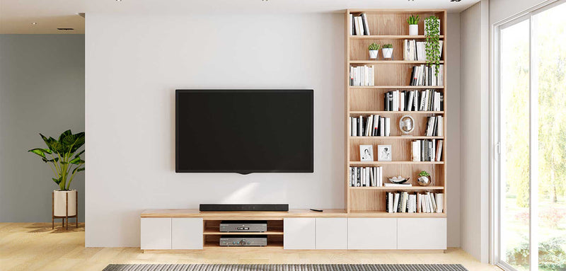 Built-In Entertainment Unit and Bookcase