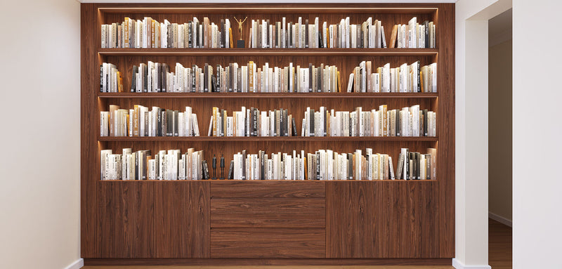 Elegant Walnut Bookcase