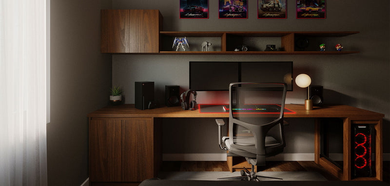Dynamic RGB-Lit Desk Setup