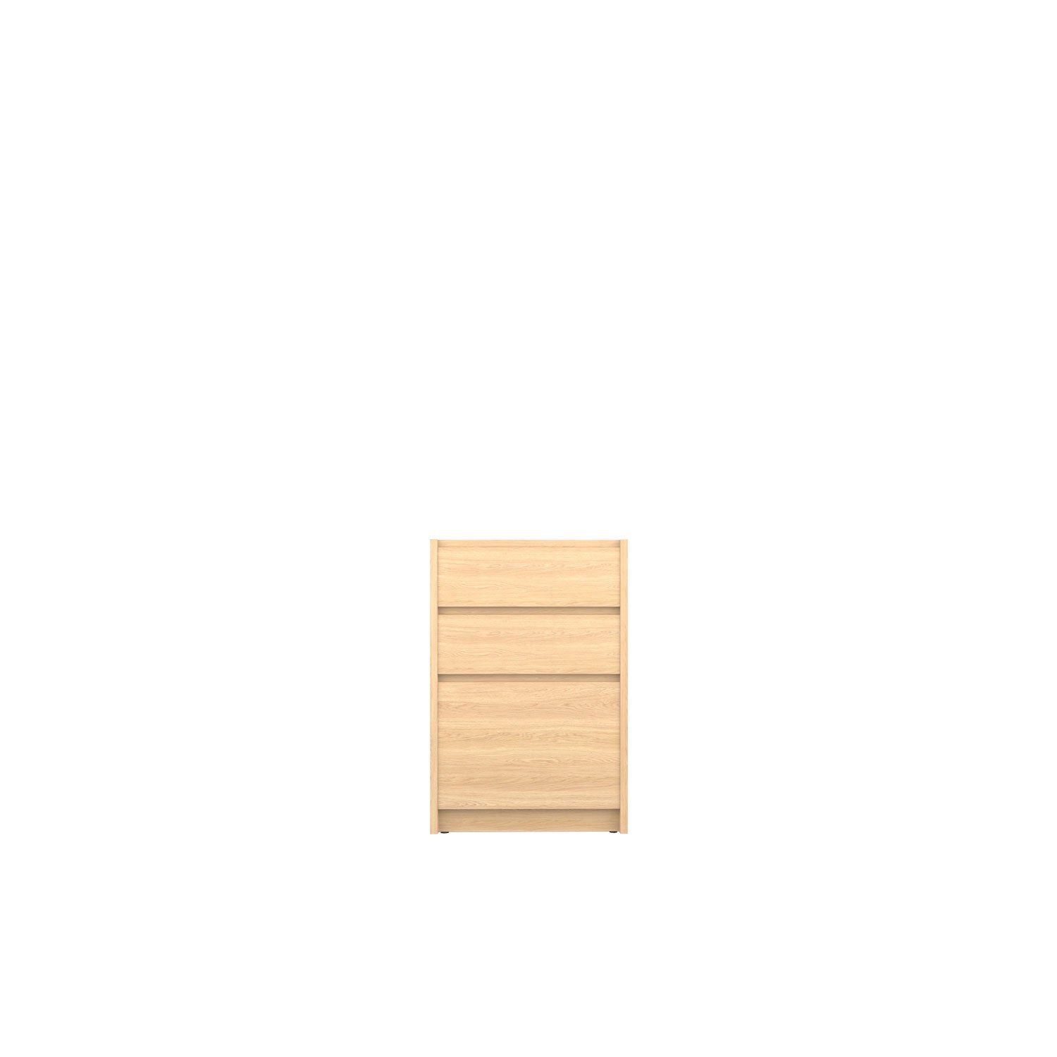 Kara 2 Drawer and 1 Filing Drawer Desk Base - Oak/Oak