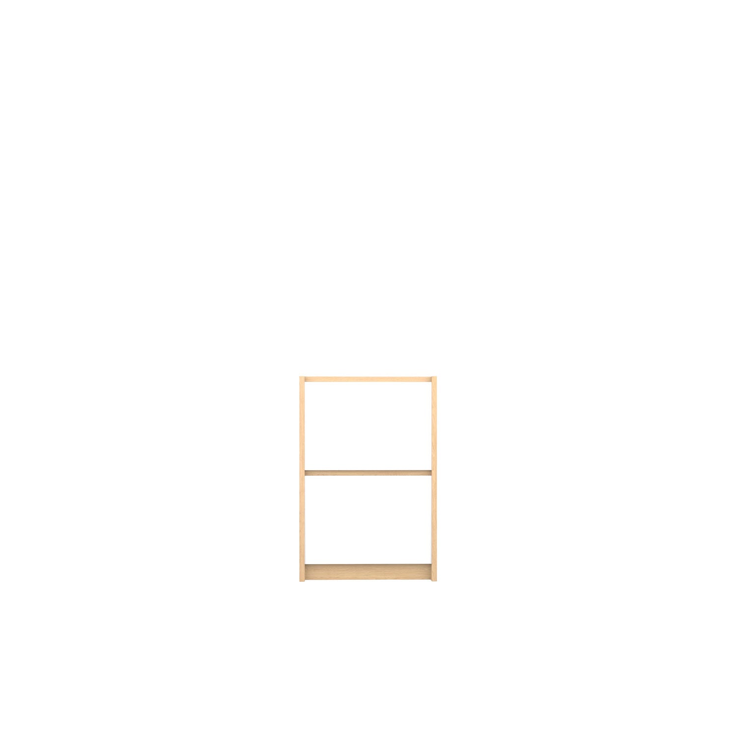 Kara 2 Filing Drawer Desk Base - Oak/White