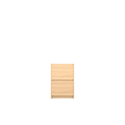 Kara 2 Filing Drawer Desk Base - Oak/Oak