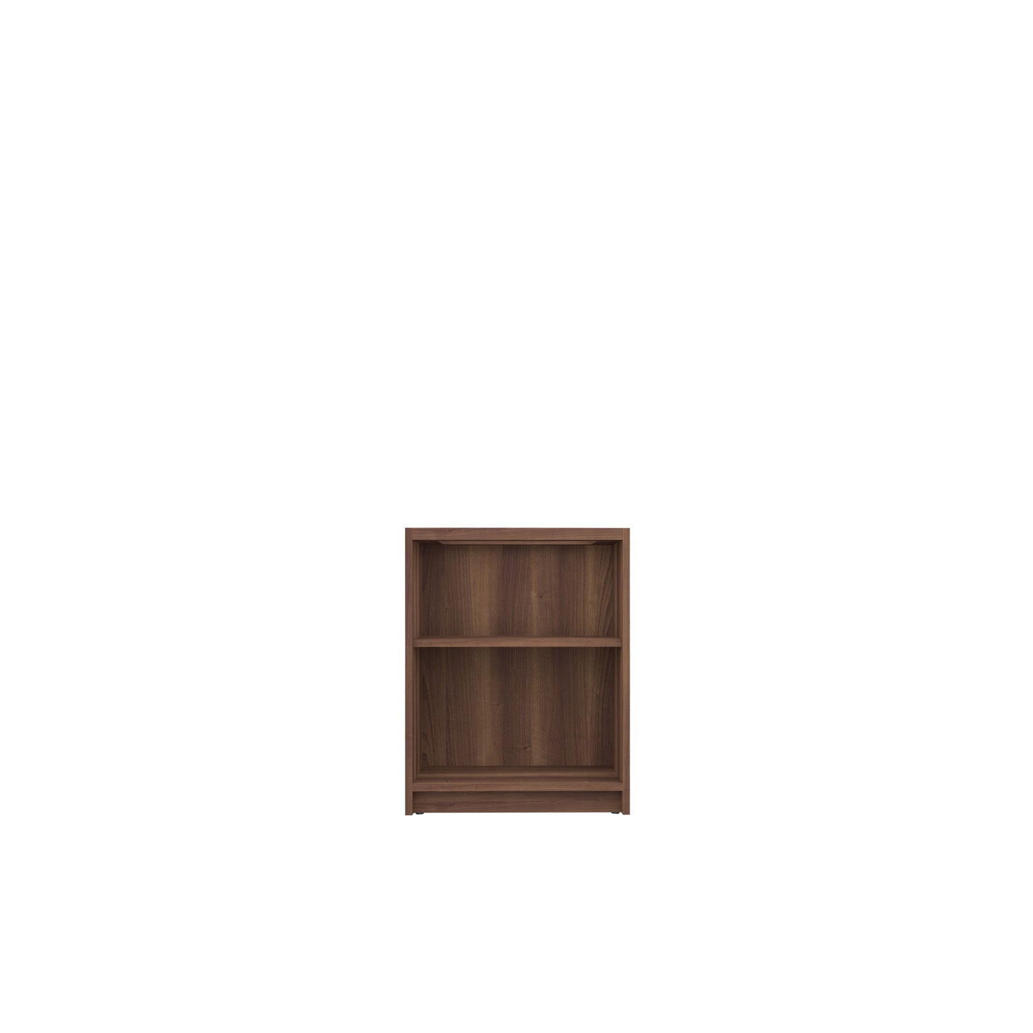 Kara Bookcase Desk Base - Walnut/Walnut