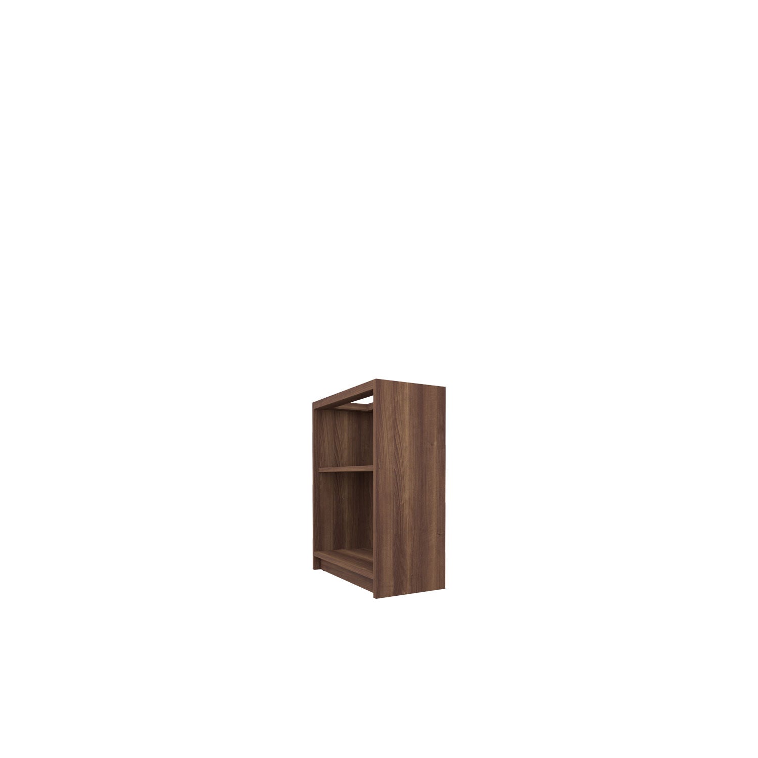 Kara Bookcase Desk Base - Walnut/Walnut