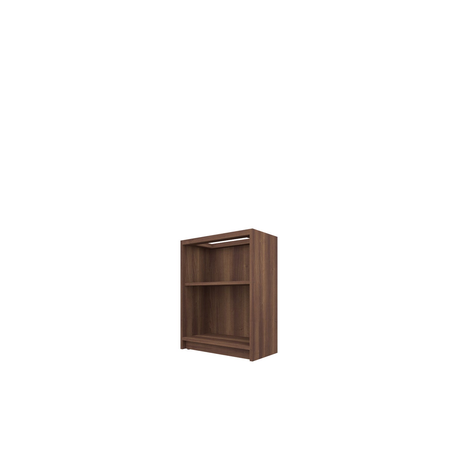 Kara Bookcase Desk Base - Walnut/Walnut