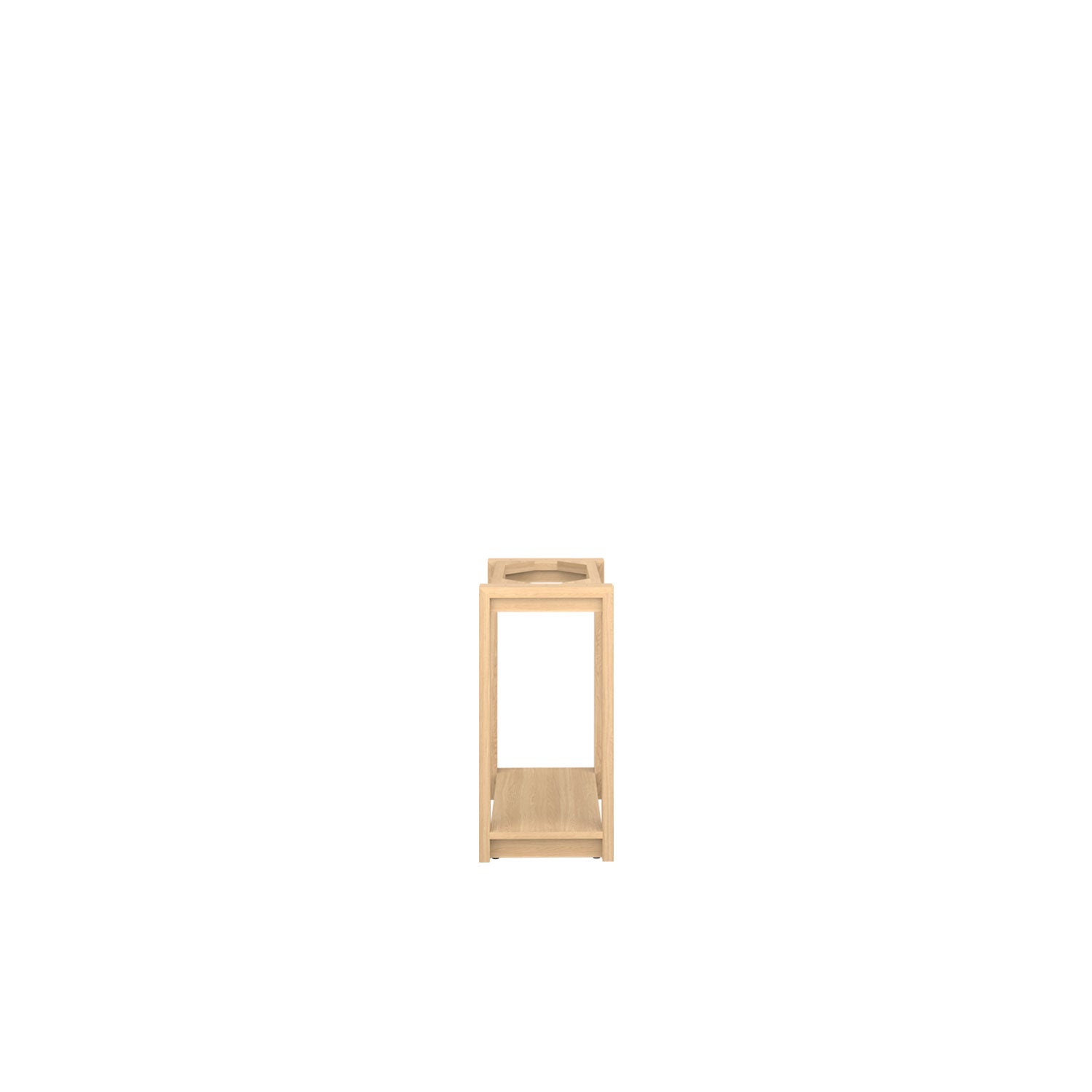 Kara CPU Desk Base - Oak/Oak