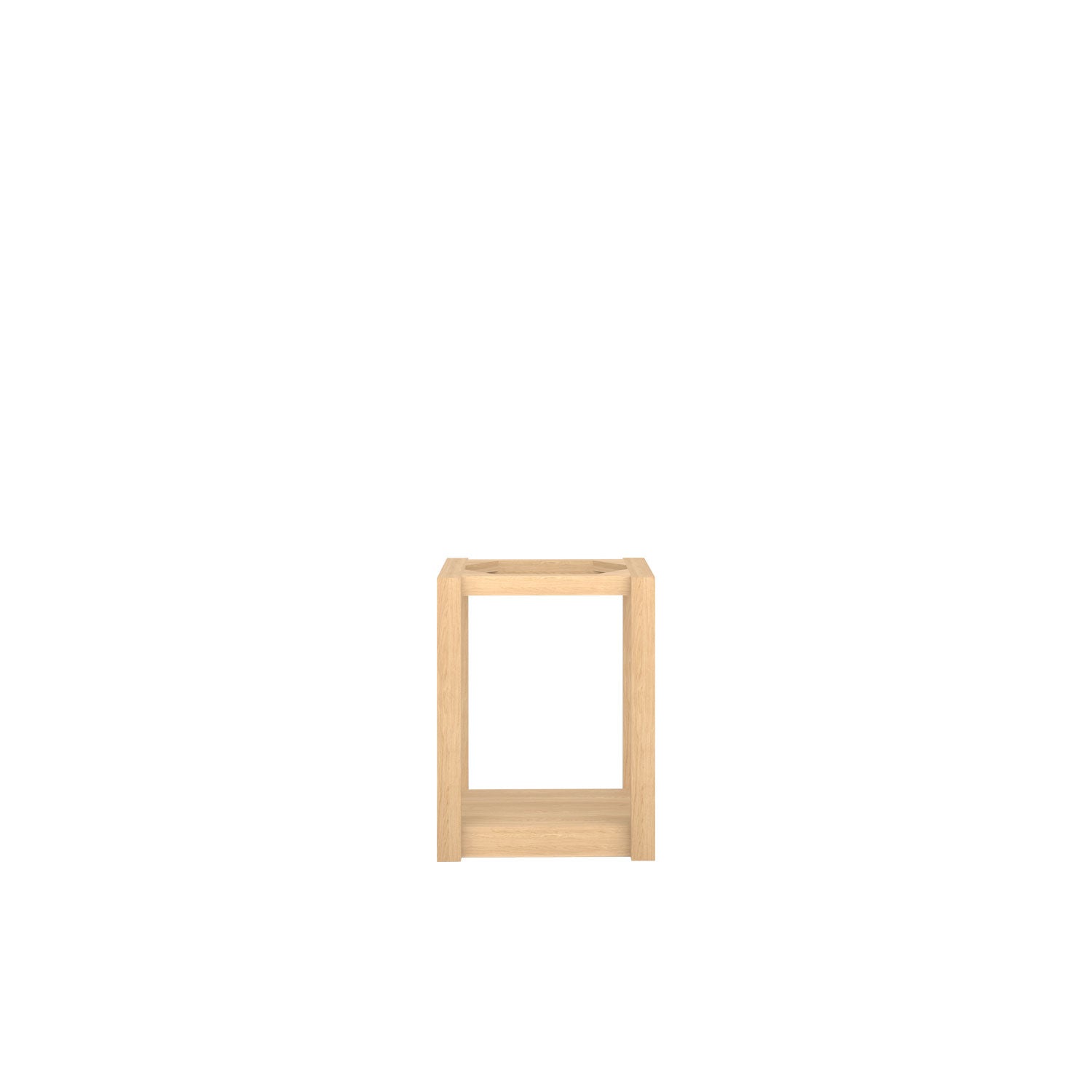 Kara CPU Desk Base - Oak/Oak