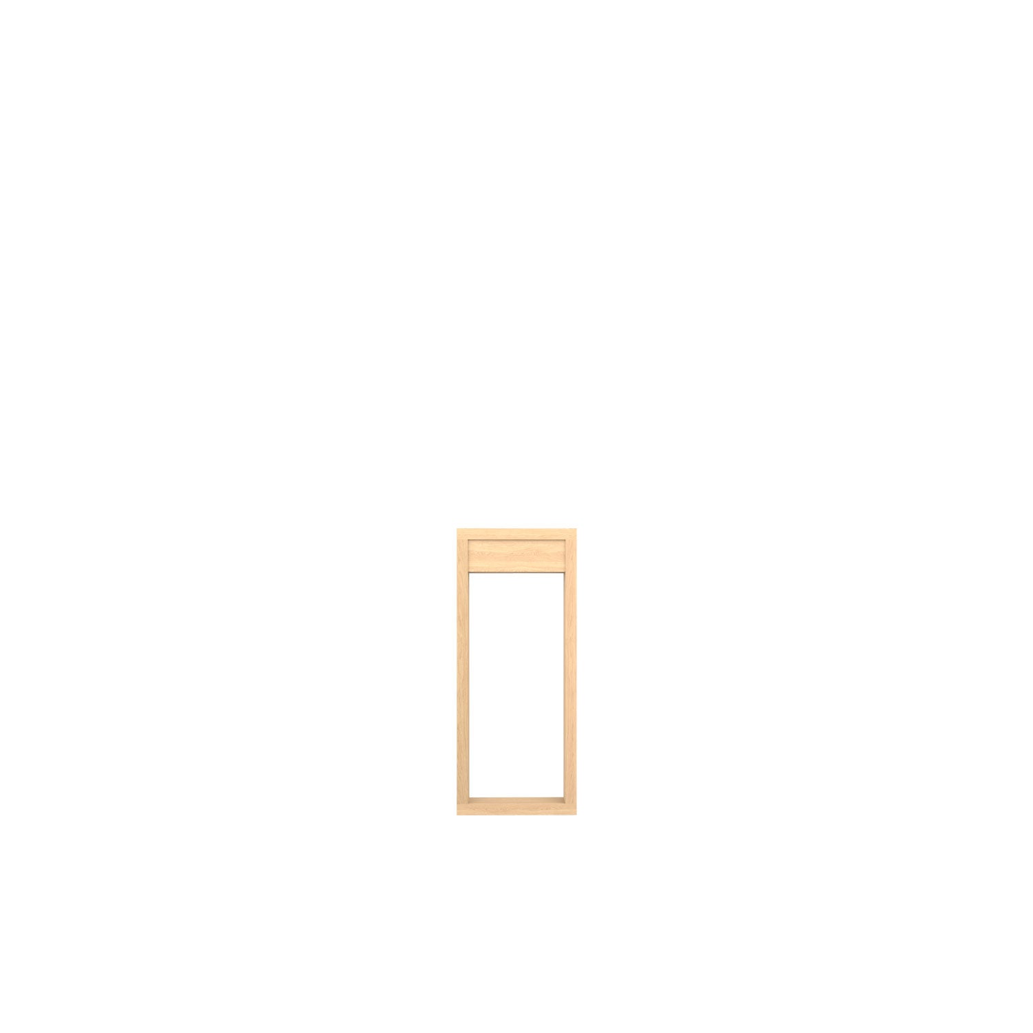 Kara "O" Frame Mid Desk Base - Oak/Oak