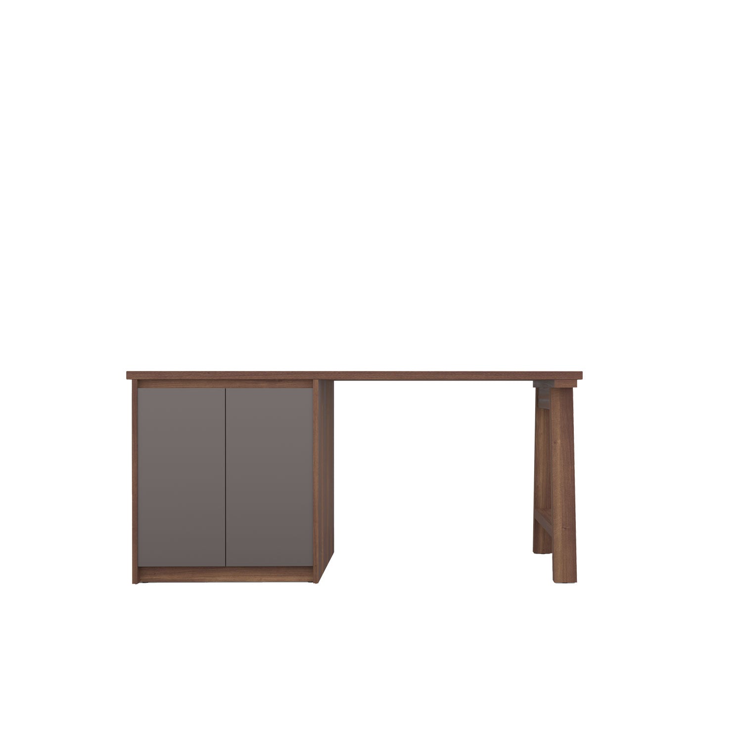 Kara Printer Desk - L160 / Walnut/Graphite