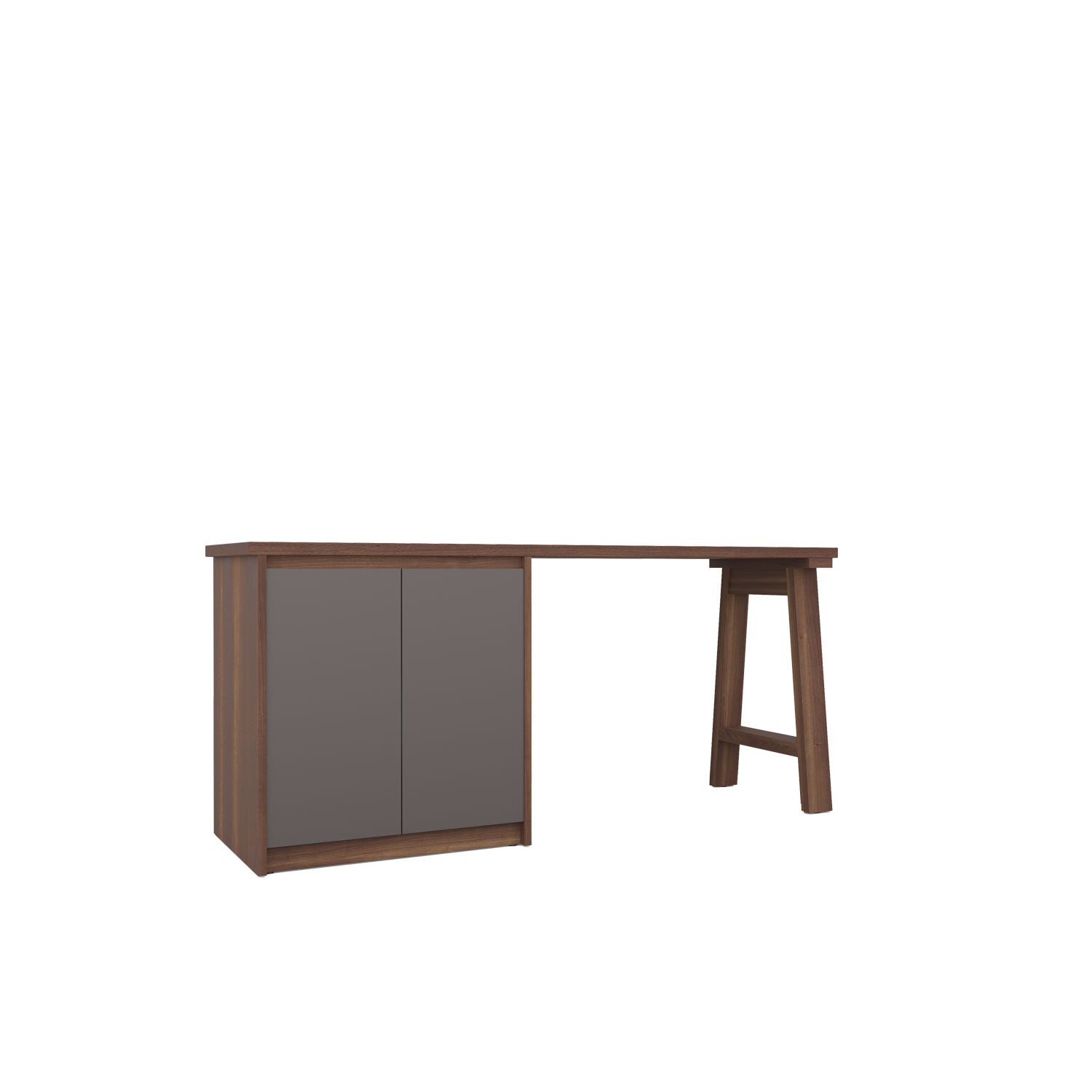 Kara Printer Desk - L160 / Walnut/Graphite