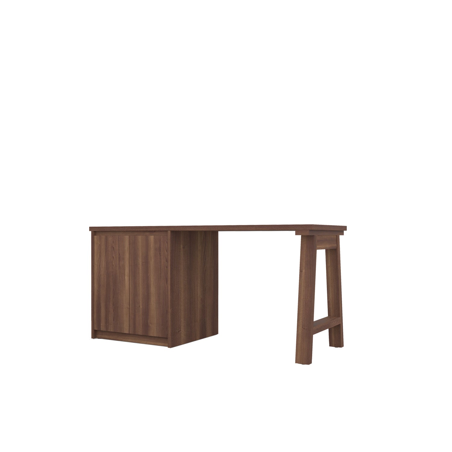 Kara Printer Desk - L160 / Walnut/Walnut
