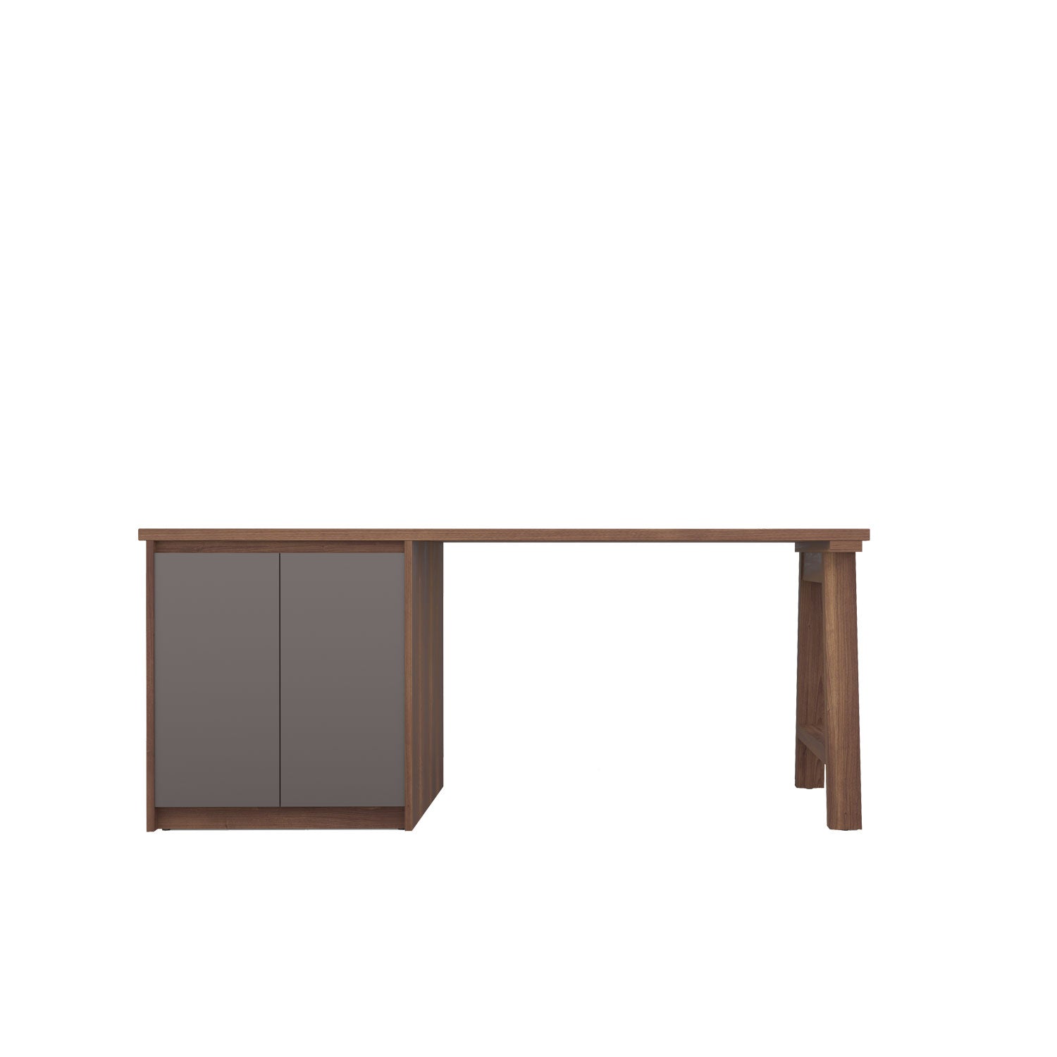 Kara Printer Desk - L180 / Walnut/Graphite